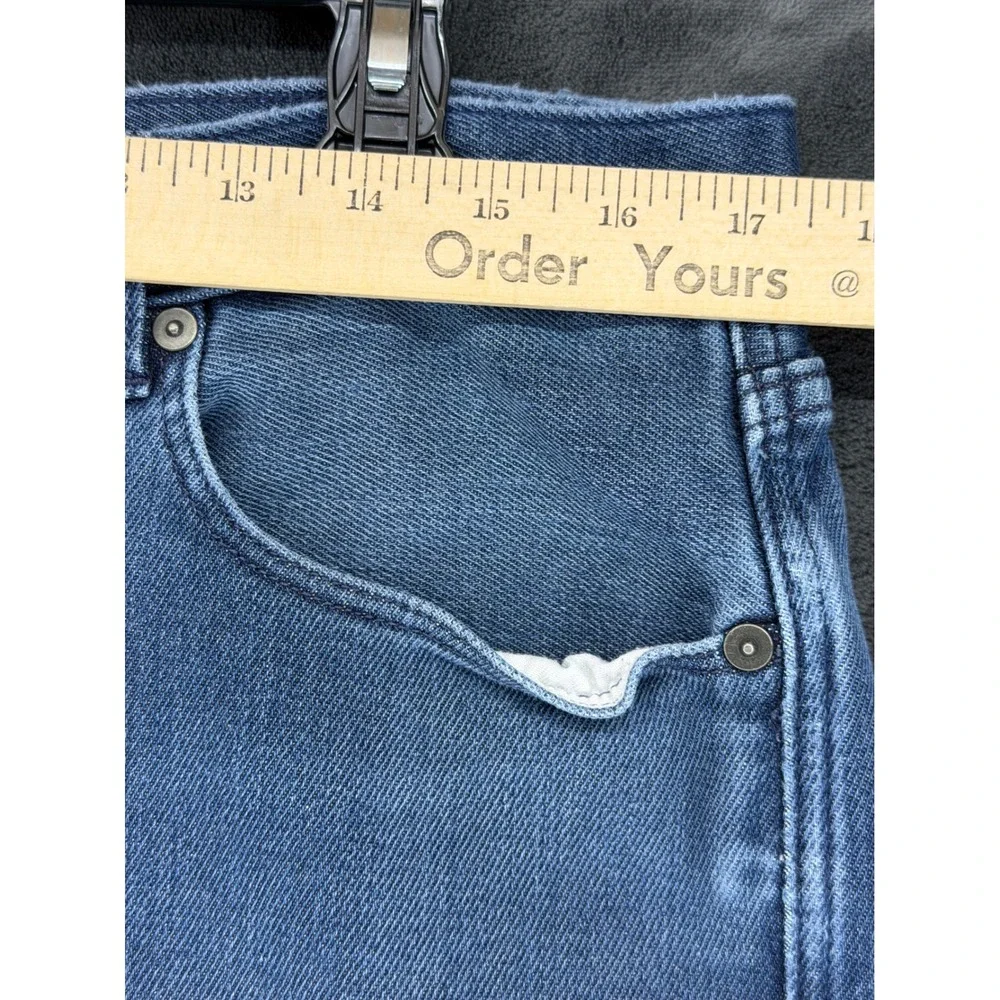 Banana Republic Traveler Slim Jeans Mens 35x30 Blue Medium Wash‎ Stretch Denim